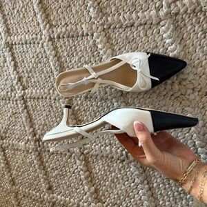 Elegant Black and White Women's Shoes